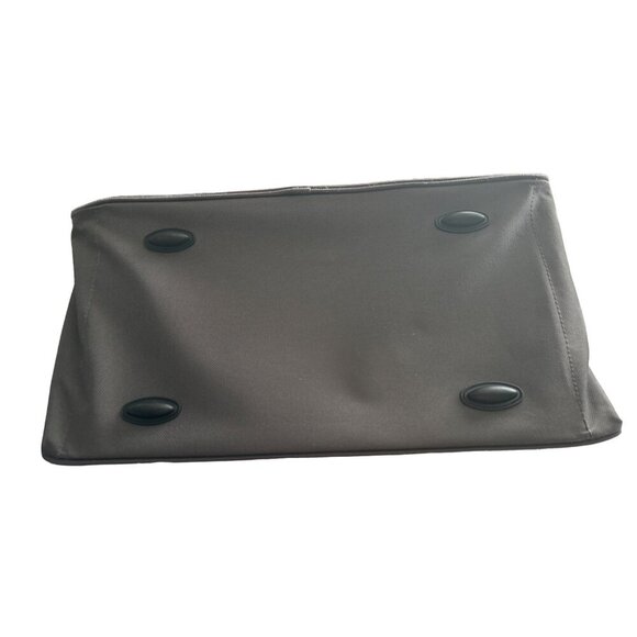 Nautica Dockside Duffle Bag Orange Gray Zipper Close Outer Strap ID Slot CLEAN - Picture 3 of 10